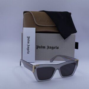Palm Angels PERI099 HOLLYWOOD 0907 Cat Eye Sunglasses - Grey/Dark Grey